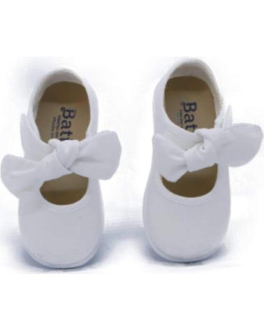 BATILAS SANDALIAS BLANCAS PARA NIÑAS BATILAS CON LAZO BLANCO