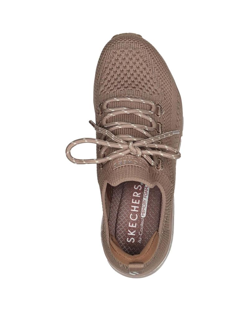 Skechers lace up sneakers hot sale mujer marron