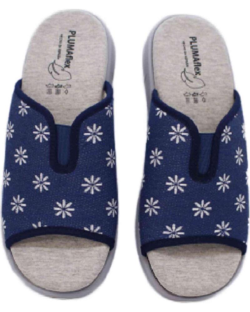 PLUMAFLEX ZAPATILLAS DE CASA EN PARA MUJER AZUL
