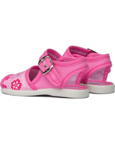 Sandali per Bambina ANGELITOS SANDALIA LONA FLORES 118 FUXIA