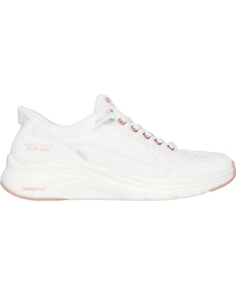 SKECHERS SNEAKERS MUJER CONTOUR FOAM - COZY FIT GOLDER BLANCO