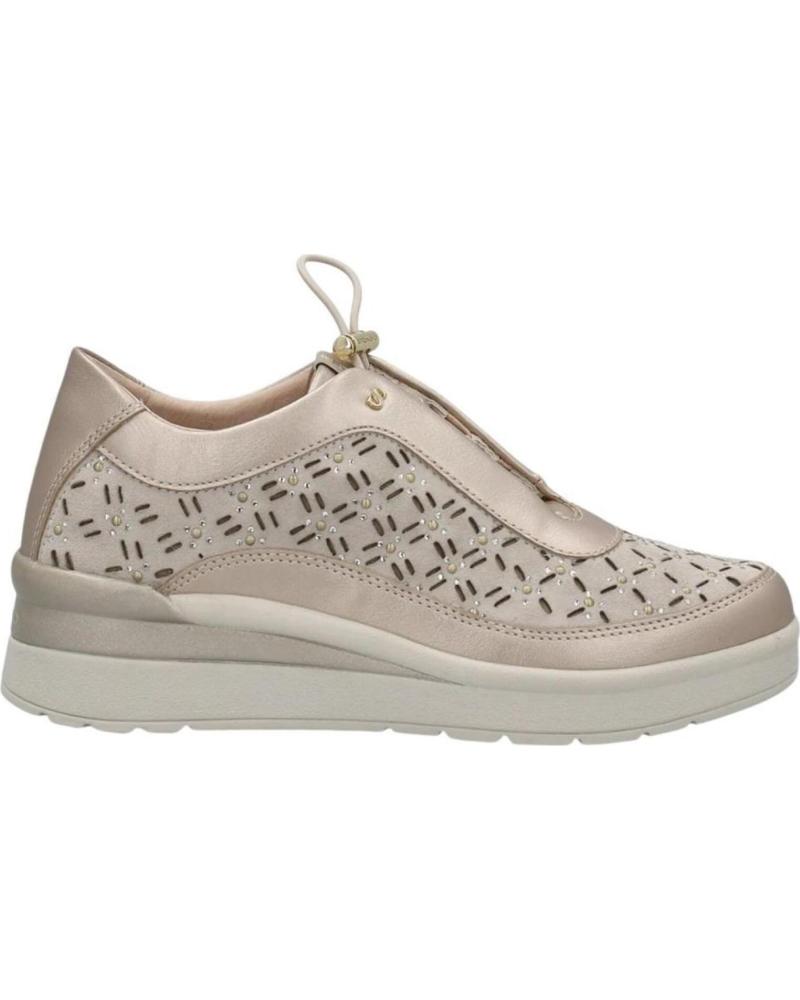 STONEFLY ZAPATILLAS STONEFLY CON PLATAFORMA Y TROQUELADO EN NOBUK BEIG