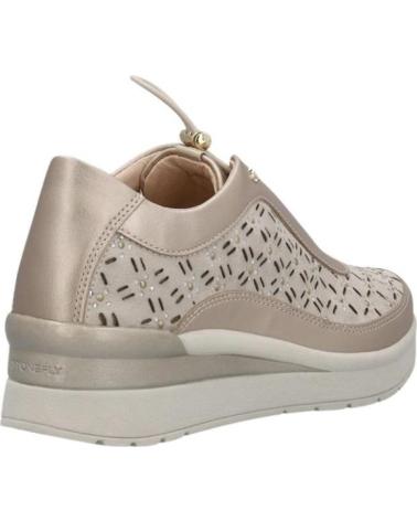 STONEFLY ZAPATILLAS STONEFLY CON PLATAFORMA Y TROQUELADO EN NOBUK BEIG