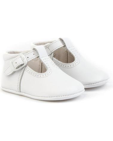 Bébé pour Garçon ANGELITOS ZAPATO PATUCO PIEL 247 BLANCO