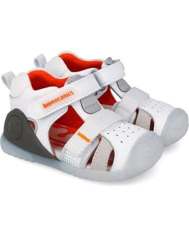 BIOMECANICS SANDALIAS NINO MODELO 262124B COLOR  BLANCO