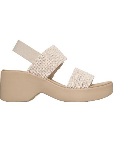 SKECHERS SANDALIAS DE TACON MUJER CALI DAY BEIG BEIGE