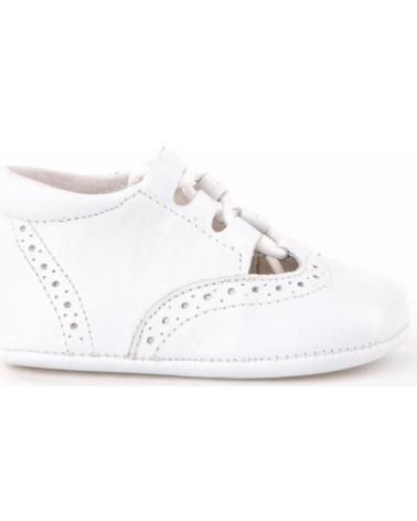 Baby für Mädchen und Junge ANGELITOS ZAPATO PATUCO PIEL 256 BLANCO