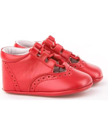 Bebé de Niña y Niño ANGELITOS ZAPATO PATUCO PIEL 256 ROJO