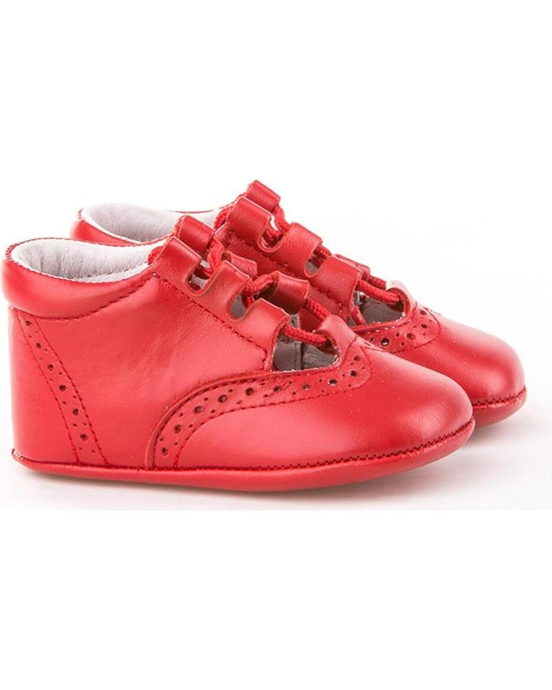 Bebé de Niña y Niño ANGELITOS ZAPATO PATUCO PIEL 256 ROJO