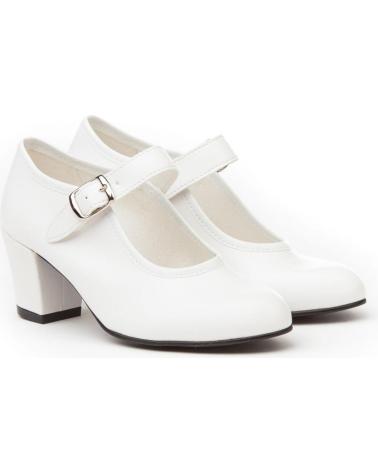 Shuhe ferse für Damen und Mädchen ANGELITOS ZAPATO FLAMENCA 302 BLANCO