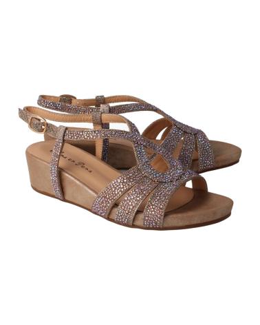 Sandalias de Mujer ALMA EN PENA SANDALIA PEDRERIA BRONCE