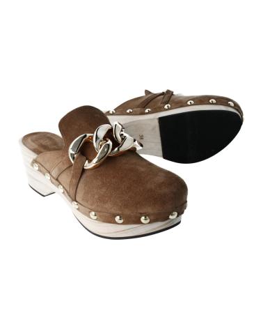 Zuecos de Mujer ALPE ZUECO ADORNO CUERO