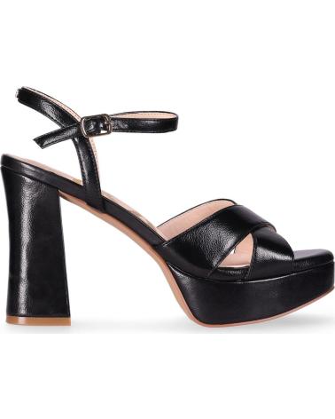 CHIKA10 SANDALIA DE TACÓN JOLIE CON PLATAFORMA Y TIRAS CRUZADAS NEGRO-BLACK