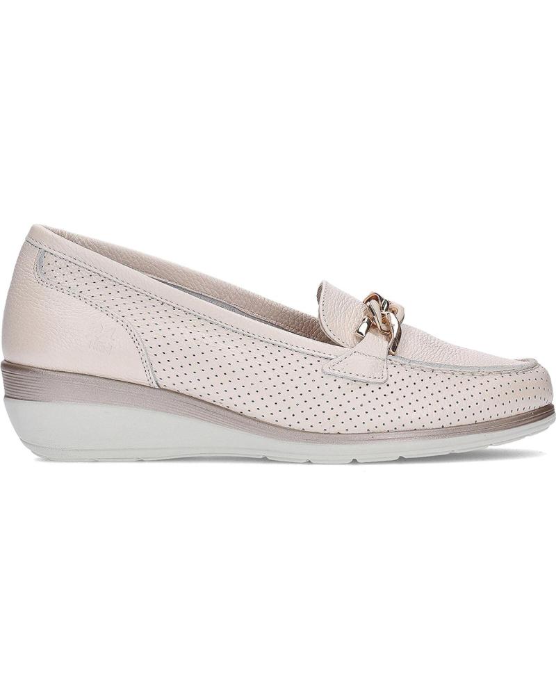 24 HORAS MOCASSINS BAREFOOT 26711 COM DETALHE DE CORRENTE BEIGE