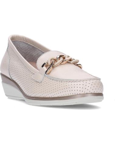 24 HORAS MOCASSINS BAREFOOT 26711 COM DETALHE DE CORRENTE BEIGE