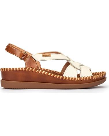 PIKOLINOS SANDALIAS PLANAS 1839C2 CON TIRAS ENTRELAZADAS BLANCO