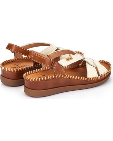 PIKOLINOS SANDALIAS PLANAS 1839C2 CON TIRAS ENTRELAZADAS BLANCO