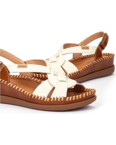 PIKOLINOS SANDALIAS PLANAS 1839C2 CON TIRAS ENTRELAZADAS BLANCO