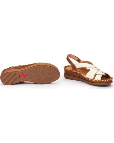 PIKOLINOS SANDALIAS PLANAS 1839C2 CON TIRAS ENTRELAZADAS BLANCO