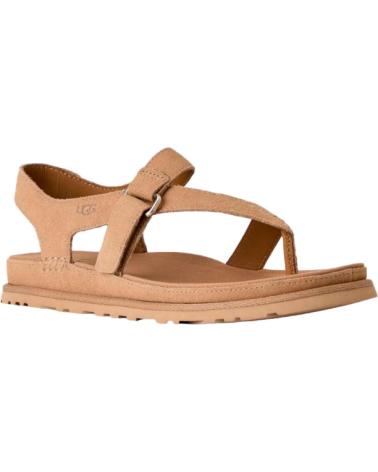 UGG SANDALIAS PLANAS MUJER W GOLDENGAZE TOE POST TAUPE MARRóN