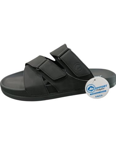 JHAYBER SANDALIA BASEL COMFORT 200 CON CIERRE AJUSTABLE NEGRO