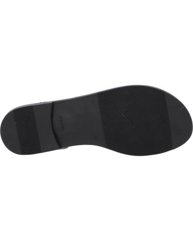 OH MY SANDALS SANDALIA PLANA CON DETALLE DECORATIVO Y CIERRE DE HEBILLA NEGRO