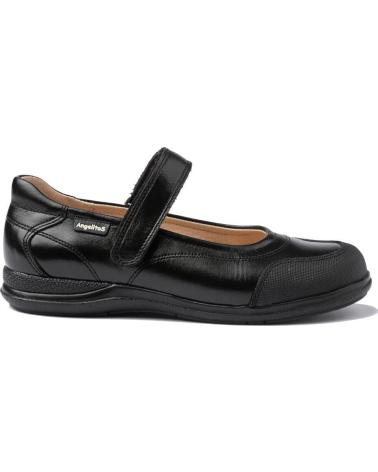 Schuhe für Mädchen ANGELITOS ESCOLAR PIEL 462 NEGRO