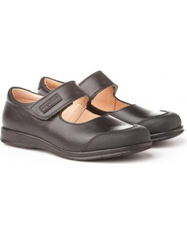 Schuhe für Mädchen ANGELITOS ESCOLAR PIEL 463 NEGRO