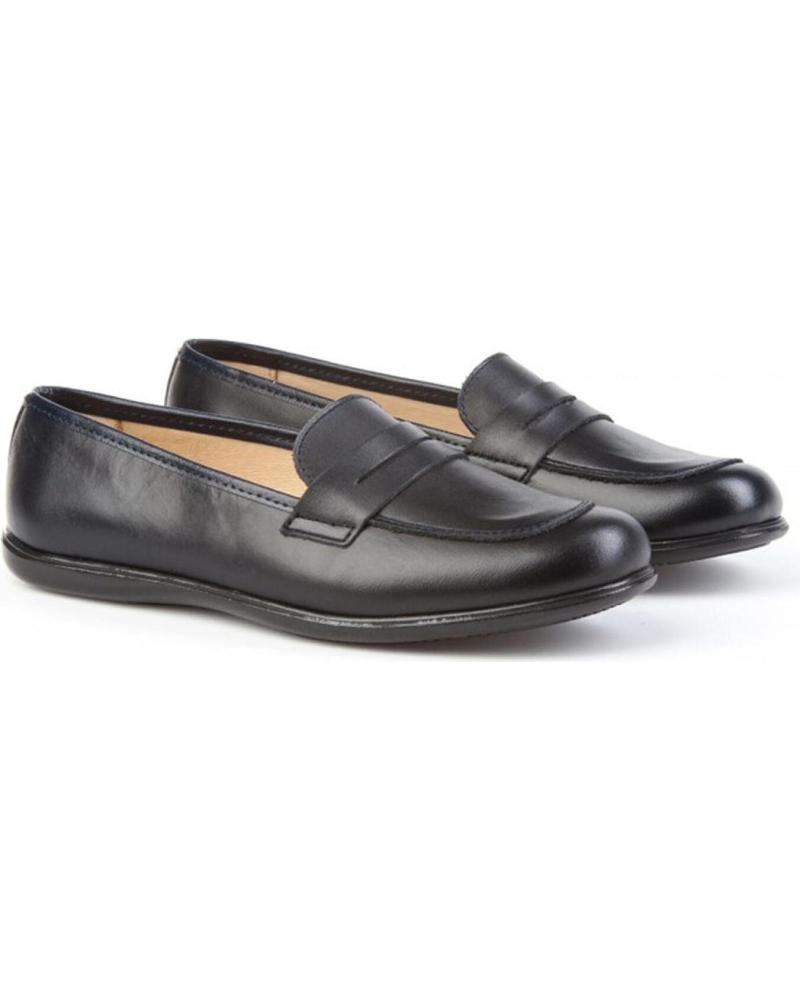 girl and boy Mocasines ANGELITOS ESCOLAR PIEL 466 MARINO