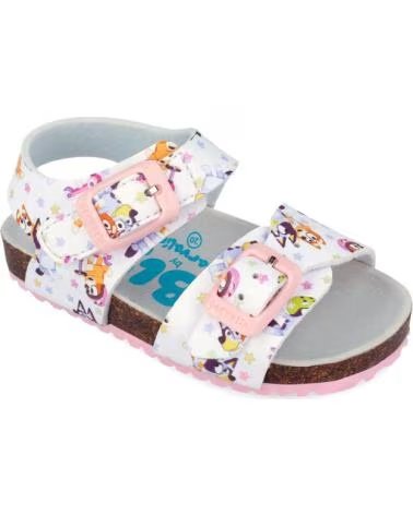 GARVALIN SANDALIAS PARA CHICA 262871 ESTAMPADAS PERRITO BLANCOB050