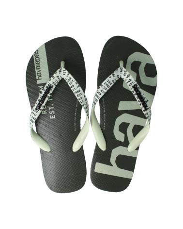 Zehansandalen für Herren HAVAIANAS TOP LOGOMANIA MID TECH BLACK