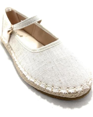 BUBBLE BOBBLE MANOLETINAS NINA YUTE TEXTIL CORREA HEBI BEIGE