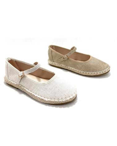 BUBBLE BOBBLE MANOLETINAS NINA YUTE TEXTIL CORREA HEBI BEIGE