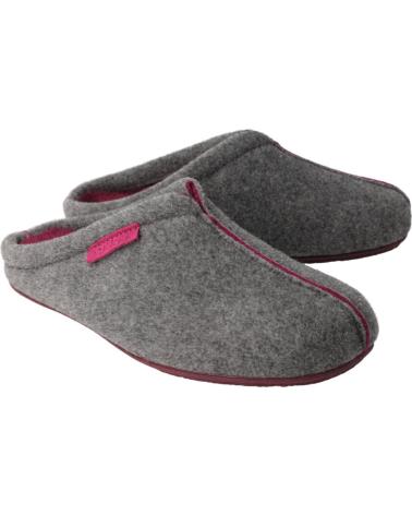 Pantofole VUL-LADI  per Donna ZAPATILLA CASA GRIS  CENIZA-VINO