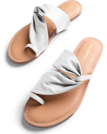 GIOSEPPO SANDALIAS PLANAS DE MUJER 79275 BLANCO