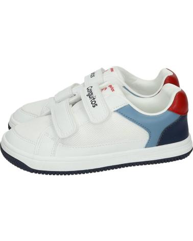 CONGUITOS ZAPATILLAS DEPORTIVAS INFANTILES COSH328007 CON CIERRE DE VELCRO BLANCO