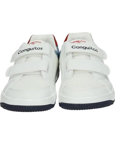 CONGUITOS ZAPATILLAS DEPORTIVAS INFANTILES COSH328007 CON CIERRE DE VELCRO BLANCO