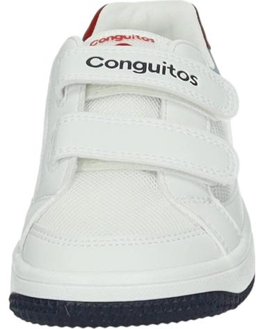 CONGUITOS ZAPATILLAS DEPORTIVAS INFANTILES COSH328007 CON CIERRE DE VELCRO BLANCO