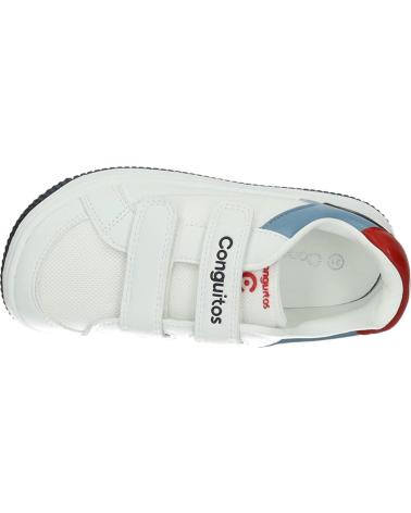 CONGUITOS ZAPATILLAS DEPORTIVAS INFANTILES COSH328007 CON CIERRE DE VELCRO BLANCO