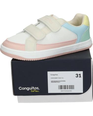 CONGUITOS ZAPATILLAS DEPORTIVAS CASUAL COSH328007 CON CIERRE DE VELCRO MULTICOLOR