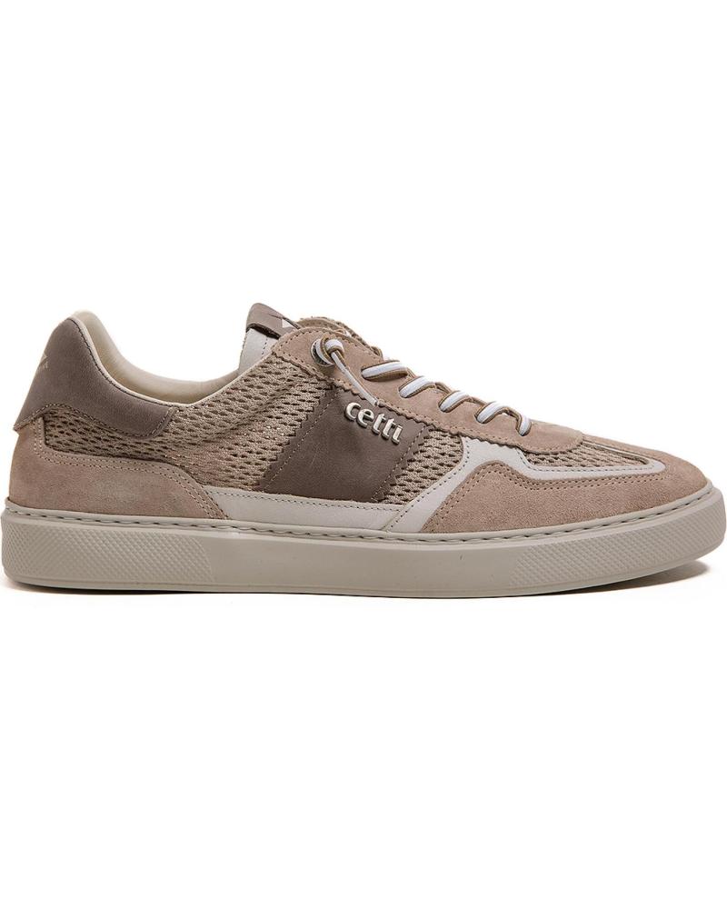 CETTI BASKETS CETTI C1395 EN DAIM ET MAILLE WASABI