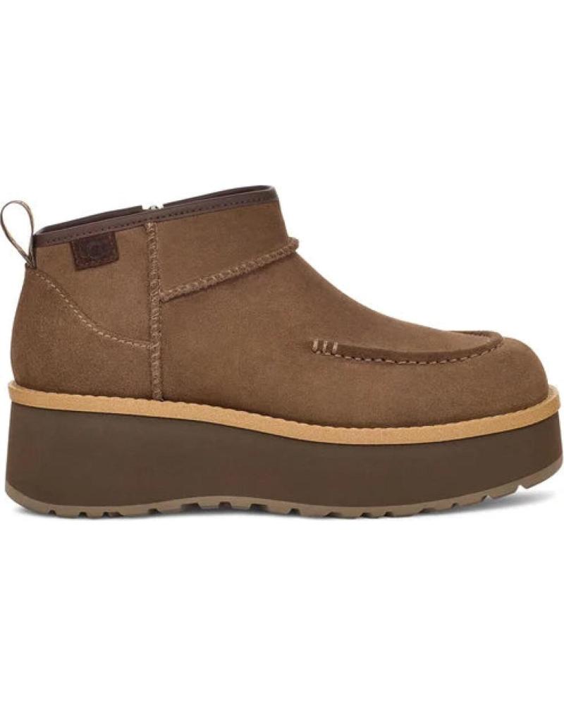 UGG BOTINES CON PLATAFORMA Y ACABADO EN ANTE MARRóN