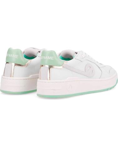 NO NAME ZAPATILLAS KELLY EN PIEL DE CORDERO GRANULADA DOVE-JADE DOVE-JADE