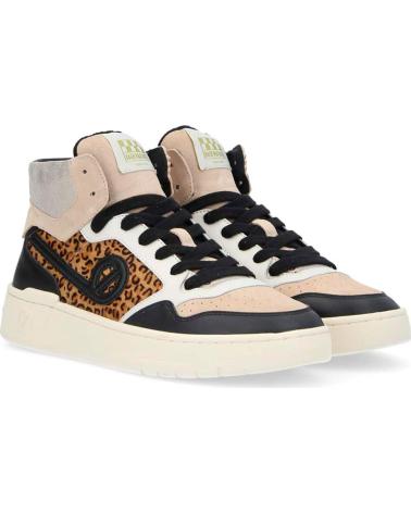 NO NAME ZAPATILLAS KELLY MID W P CON ESTAMPADO ANIMAL BROWN