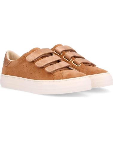 NO NAME ZAPATILLAS ARCADE STRAPS EN ANTE CON PERFORACIONES CAMEL