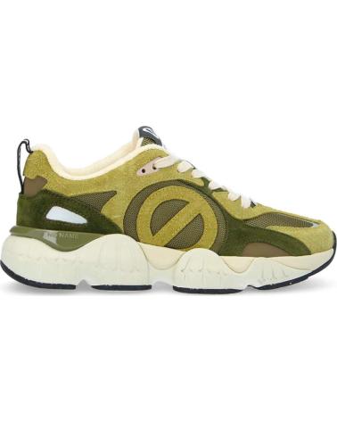 NO NAME ZAPATILLAS KRAZEE RUNNER CON PANELES DE MALLA Y ANTE WHITE-DUCK-AQUA