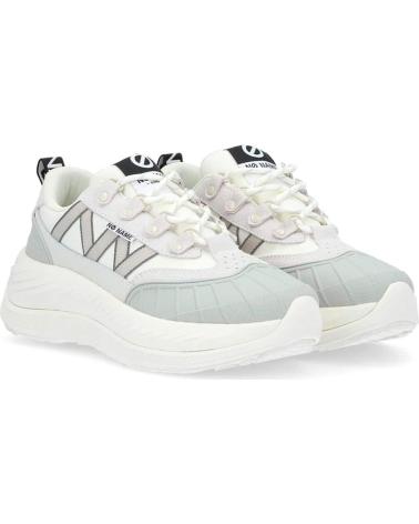 NO NAME ZAPATILLAS EXPLO RUNNER CON DETALLES EN NYLON Y ANTE WHITE