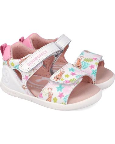 BIOMECANICS SANDALIA PARA NINA 262163 WIDER ESTAMPADA BLANCOA050