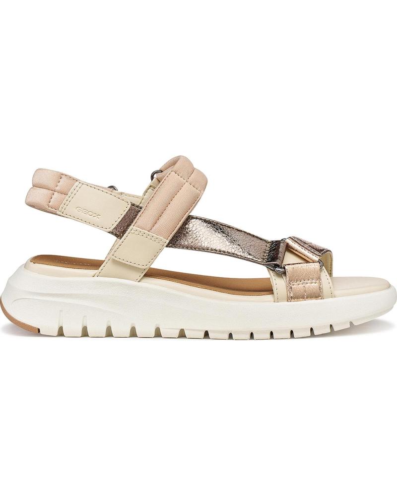 GEOX SANDALIAS D65BSD D FLEXTRIDE DKBEIGE