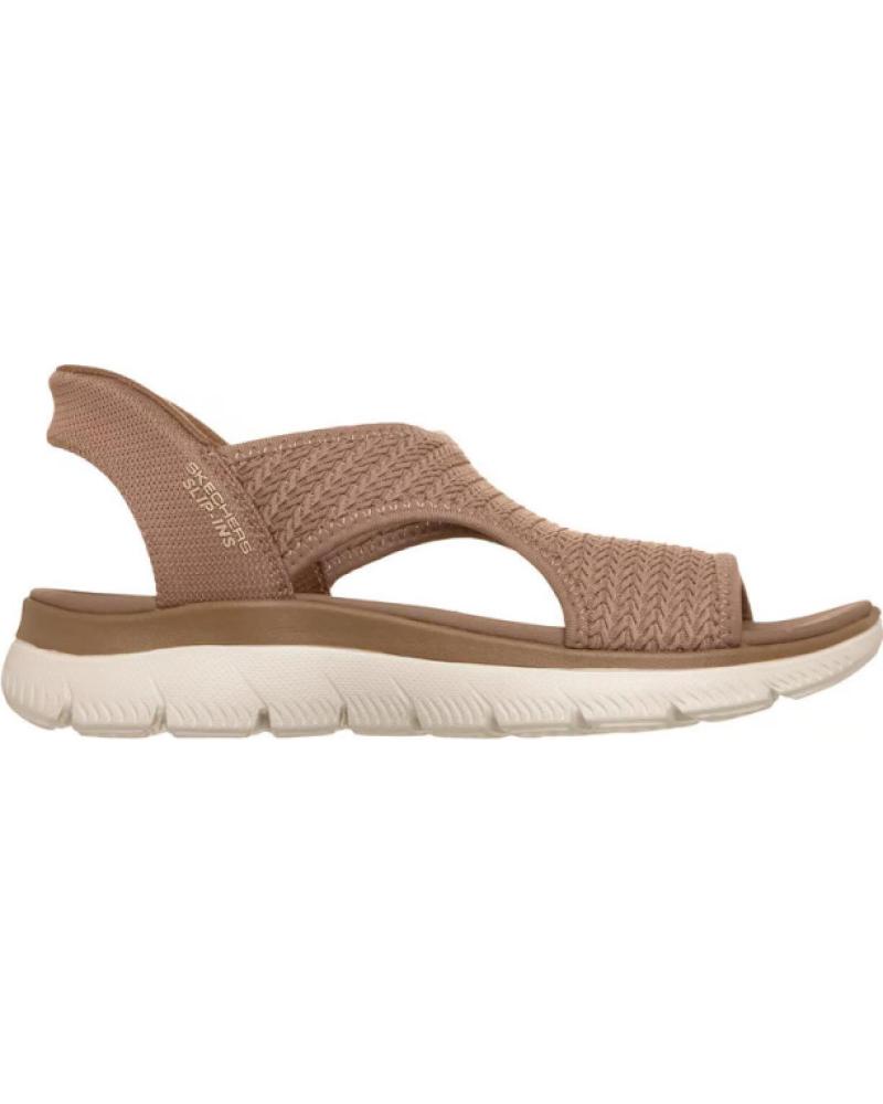 SKECHERS SANDALIAS PLANAS MUJER SUMMITS - SWEETLY EVOLVED MARRON MARRóN